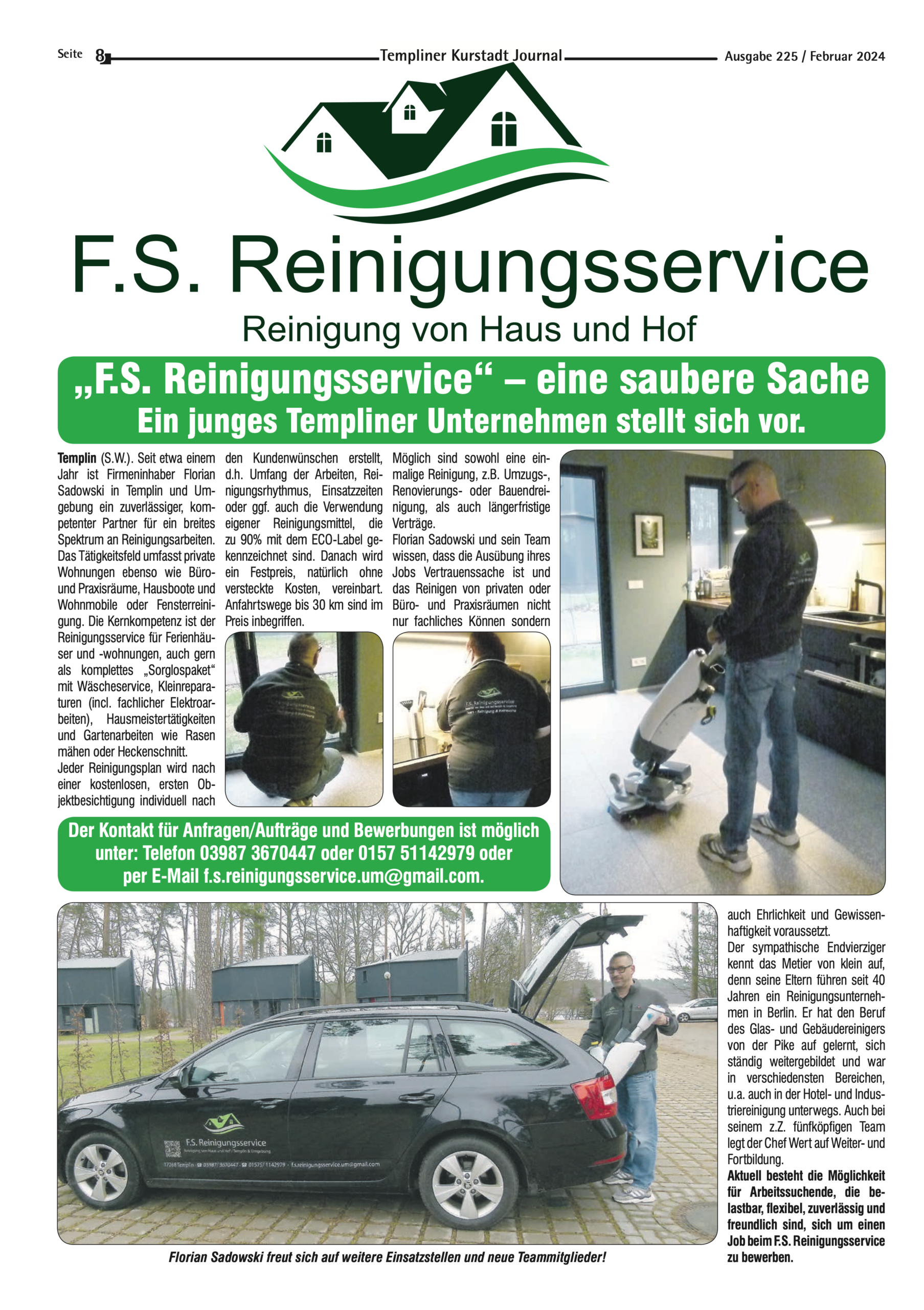F.S. Reinigungsservice – Eine saubere Sache in Templin und Umgebung
